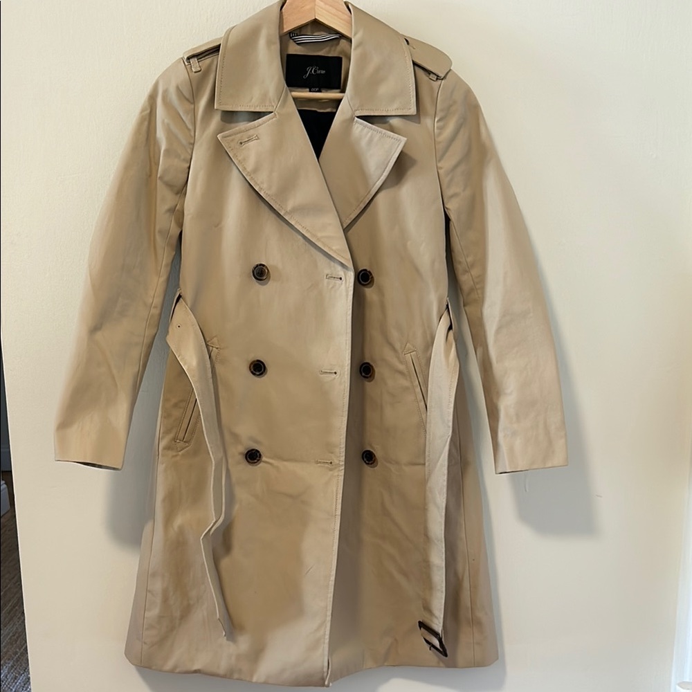J. Crew 00P - Double-Breasted Women's Trench Coat